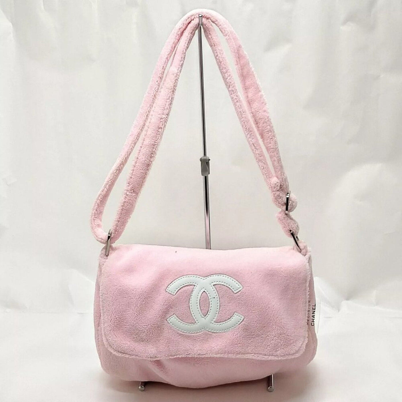 100% Authentic Chanel Shoulder Bag Pink Fur - Luxury Cheaper LLC