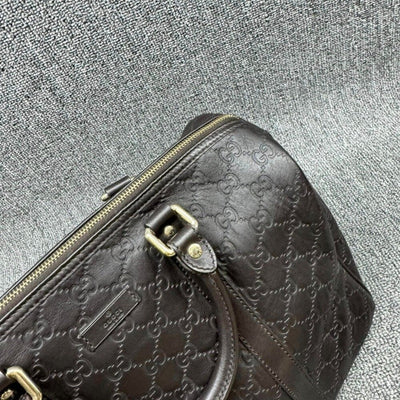 100% Authentic Gucci Guccissima Boston Shoulder Bag - Luxury Cheaper LLC