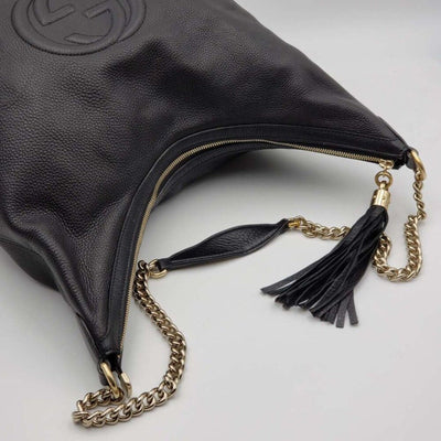 100% Authentic Gucci Leather Shoulder Bag - Luxury Cheaper LLC