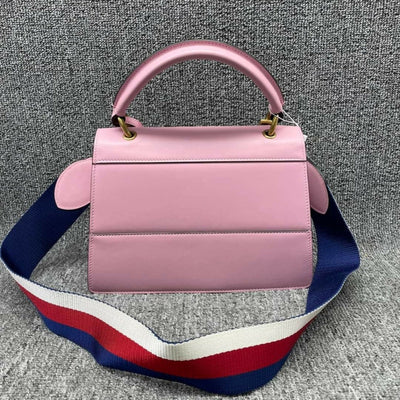 100% Authentic GUCCI Queen Margaret Multicolor Leather Satchel - Luxury Cheaper LLC