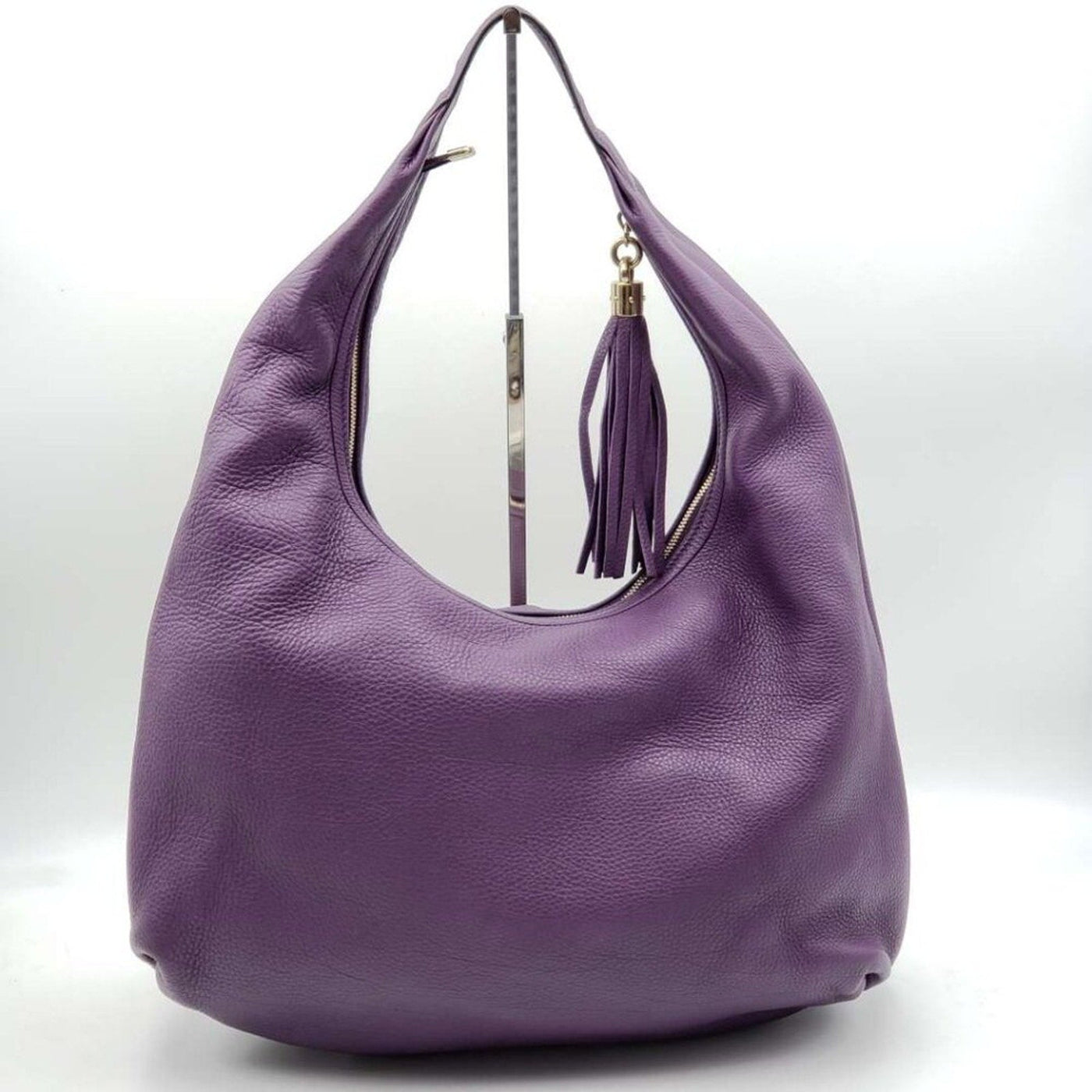 100% Authentic GUCCI Soho Purple Leather Shoulder Bag - Luxury Cheaper LLC