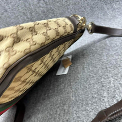 100% Authentic Gucci Web Briefcase Bag - Luxury Cheaper LLC