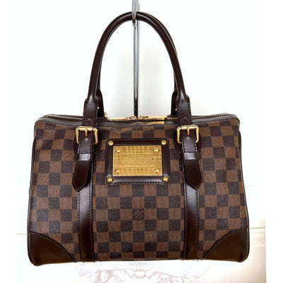 100% Authentic Louis Vuitton Berkeley Damier Ebene Satchel Handbag FL3089 - Luxury Cheaper LLC