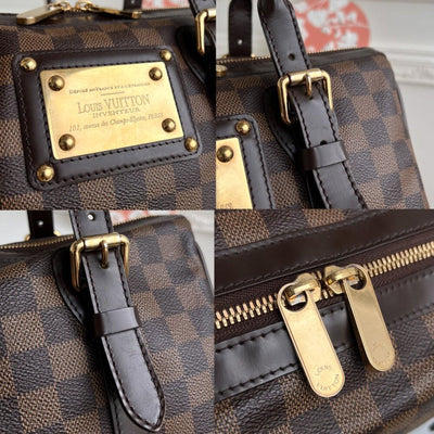 100% Authentic Louis Vuitton Berkeley Damier Ebene Satchel Handbag FL3089 - Luxury Cheaper LLC