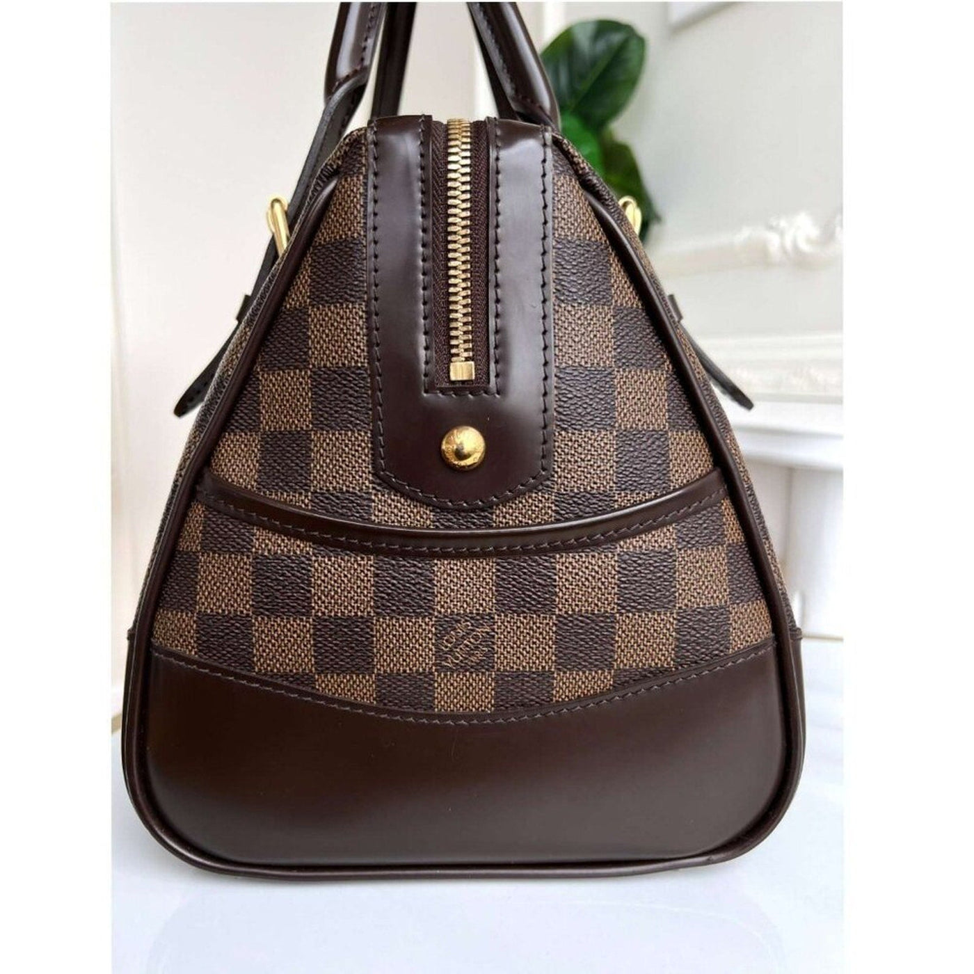 100% Authentic Louis Vuitton Berkeley Damier Ebene Satchel Handbag FL3089 - Luxury Cheaper LLC