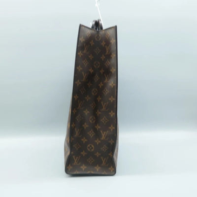 100% Authentic Louis Vuitton Brown & Navy Monogram Canvas Tote Bag - Luxury Cheaper LLC