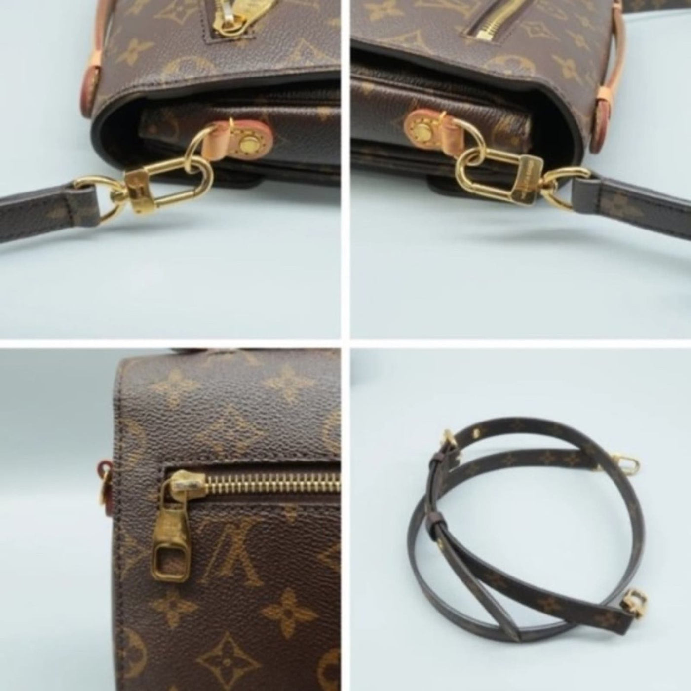 100% Authentic Louis Vuitton Metis Brown Monogram Canvas Satchel Bag - Luxury Cheaper LLC