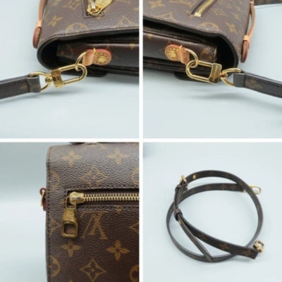 100% Authentic Louis Vuitton Metis Brown Monogram Canvas Satchel Bag - Luxury Cheaper LLC