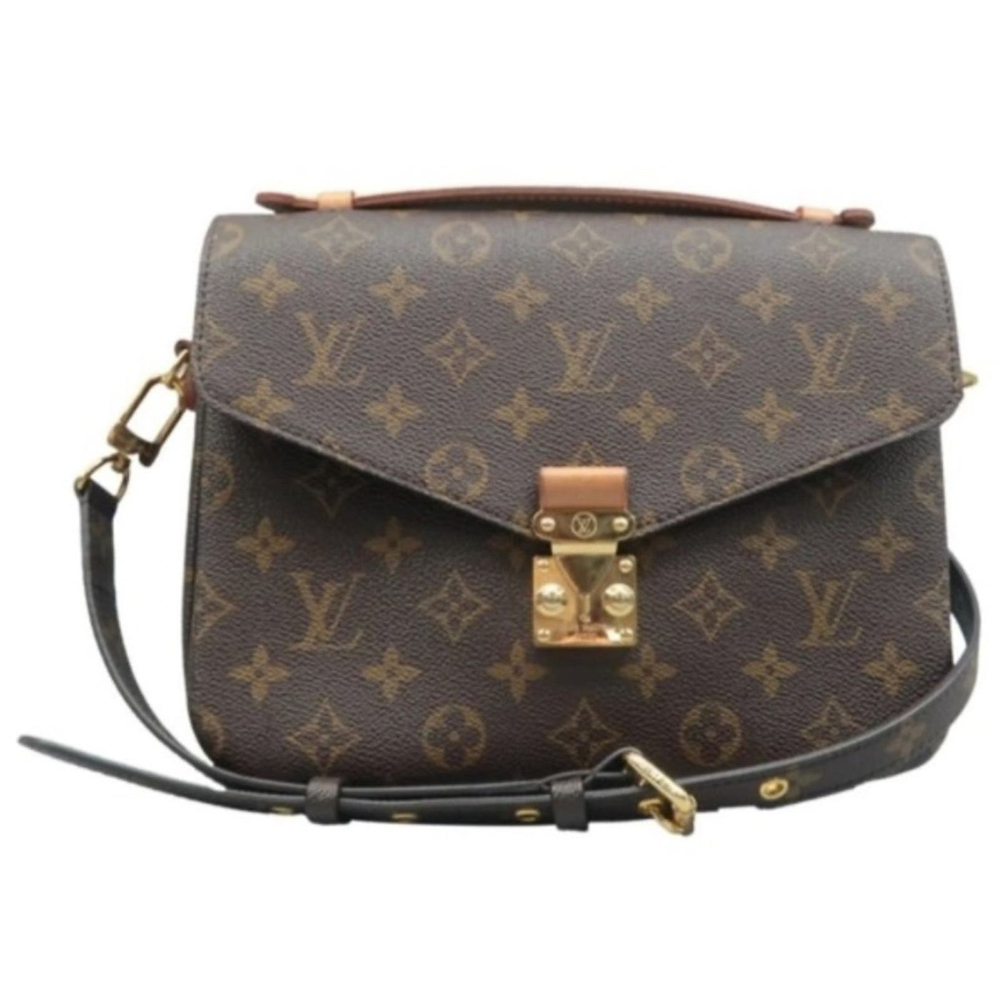 100% Authentic Louis Vuitton Metis Brown Monogram Canvas Satchel Bag - Luxury Cheaper LLC