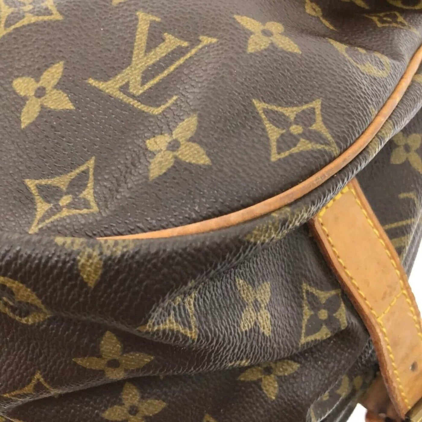 100% Authentic LOUIS VUITTON Saumur 35 Brown Monogram Shoulder Bag - Luxury Cheaper LLC