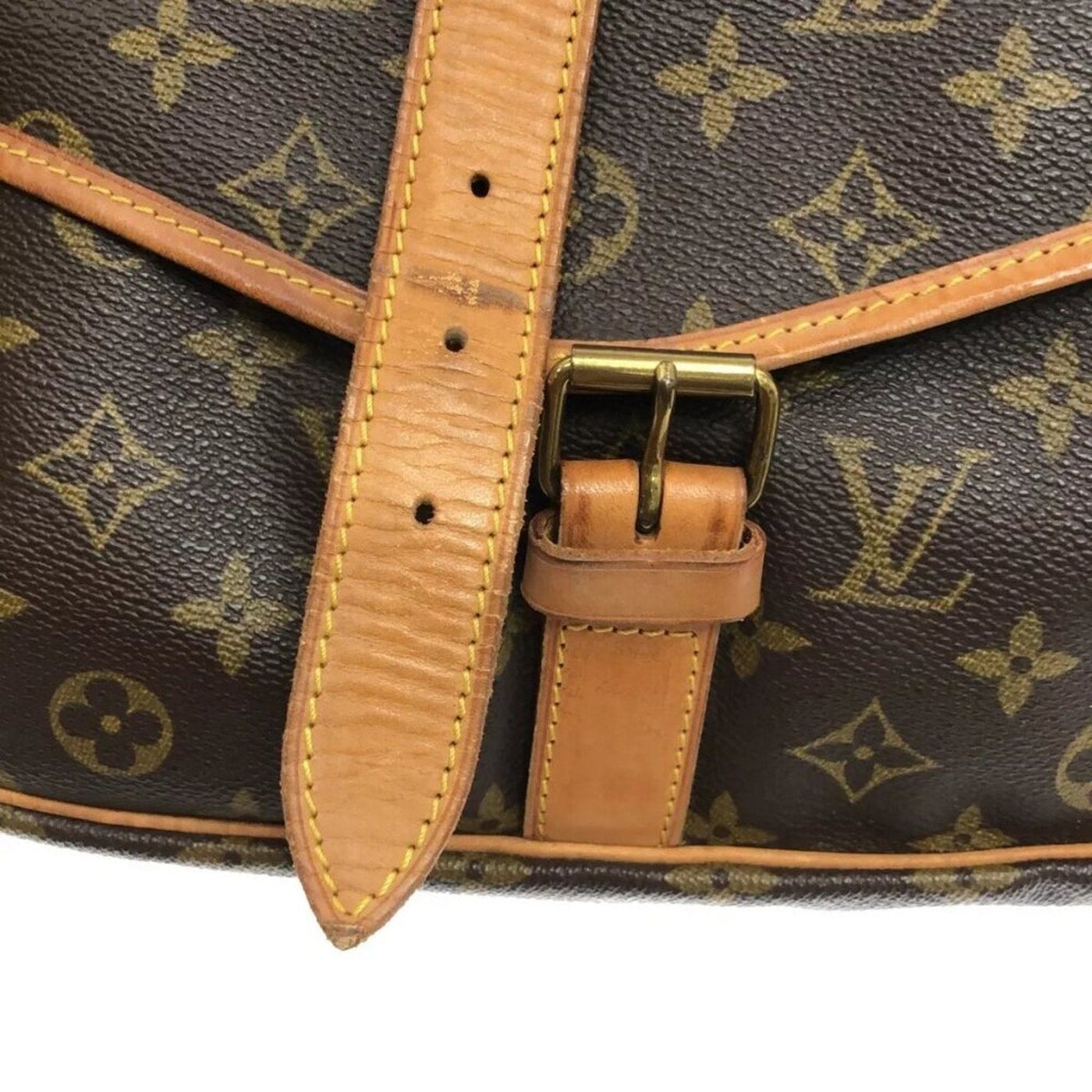 100% Authentic LOUIS VUITTON Saumur 35 Brown Monogram Shoulder Bag - Luxury Cheaper LLC