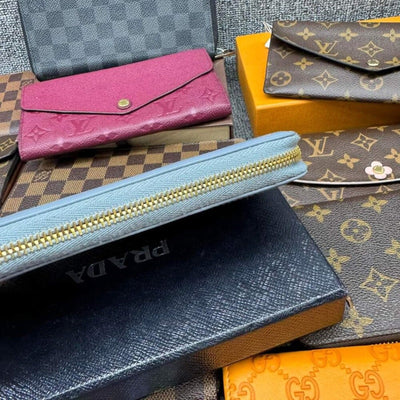 100% Authentic Prada Leather Wallet - Luxury Cheaper LLC