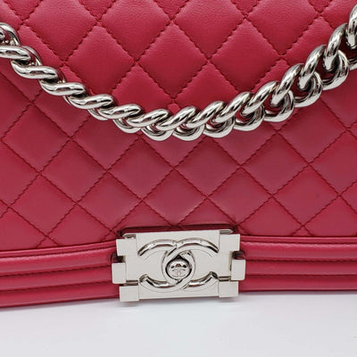 100% Authentic CHANEL Boy Leather Shoulder Bag 2550-080524