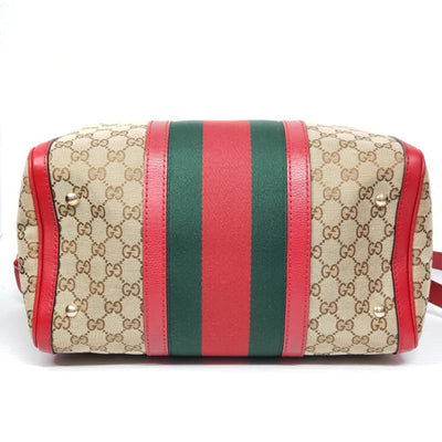 Gucci Boston Medium Canvas Crossbody and Shoulder Bag 650-092625