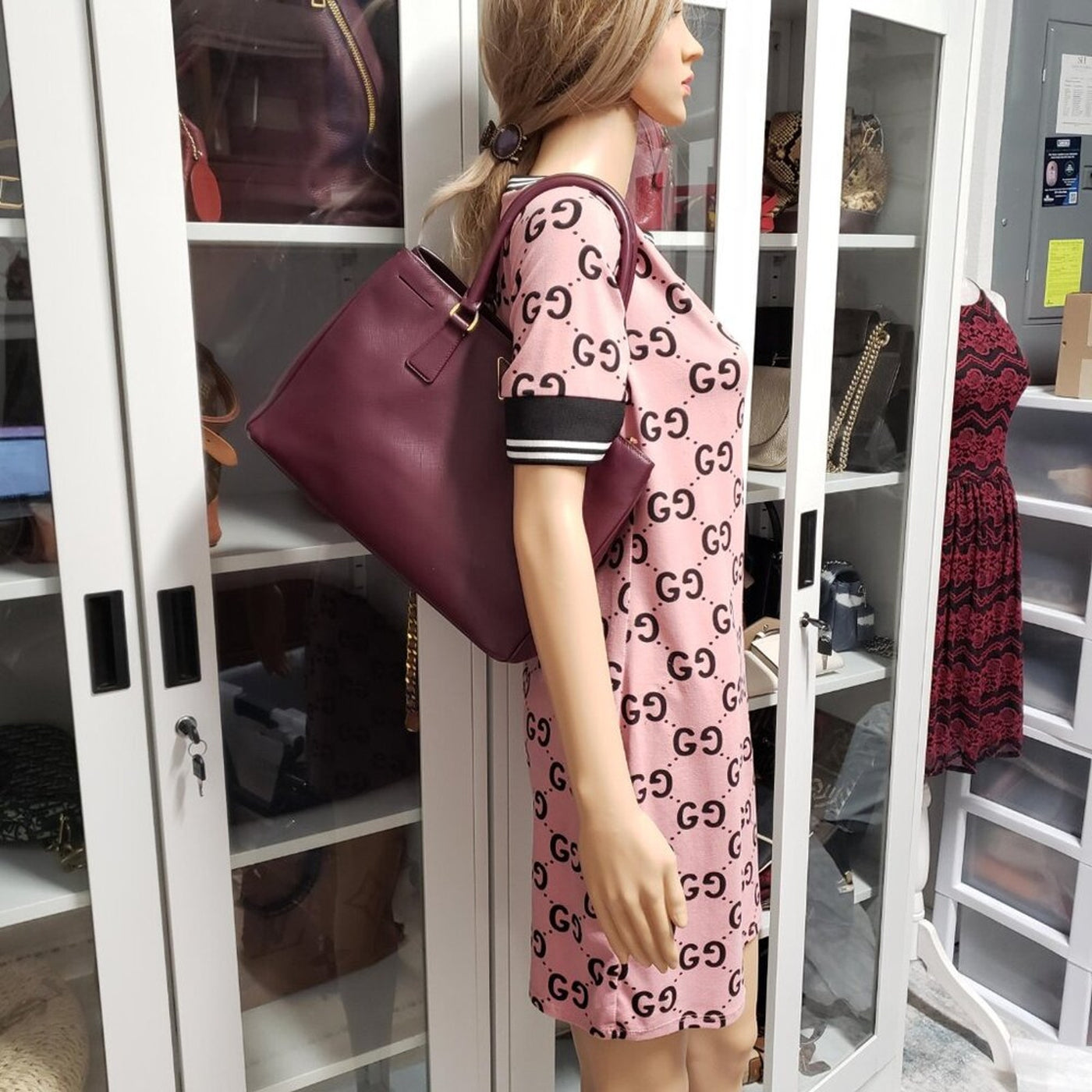 PRADA Galleria Saffiano Lux Leather Tote Bag lux288-092625