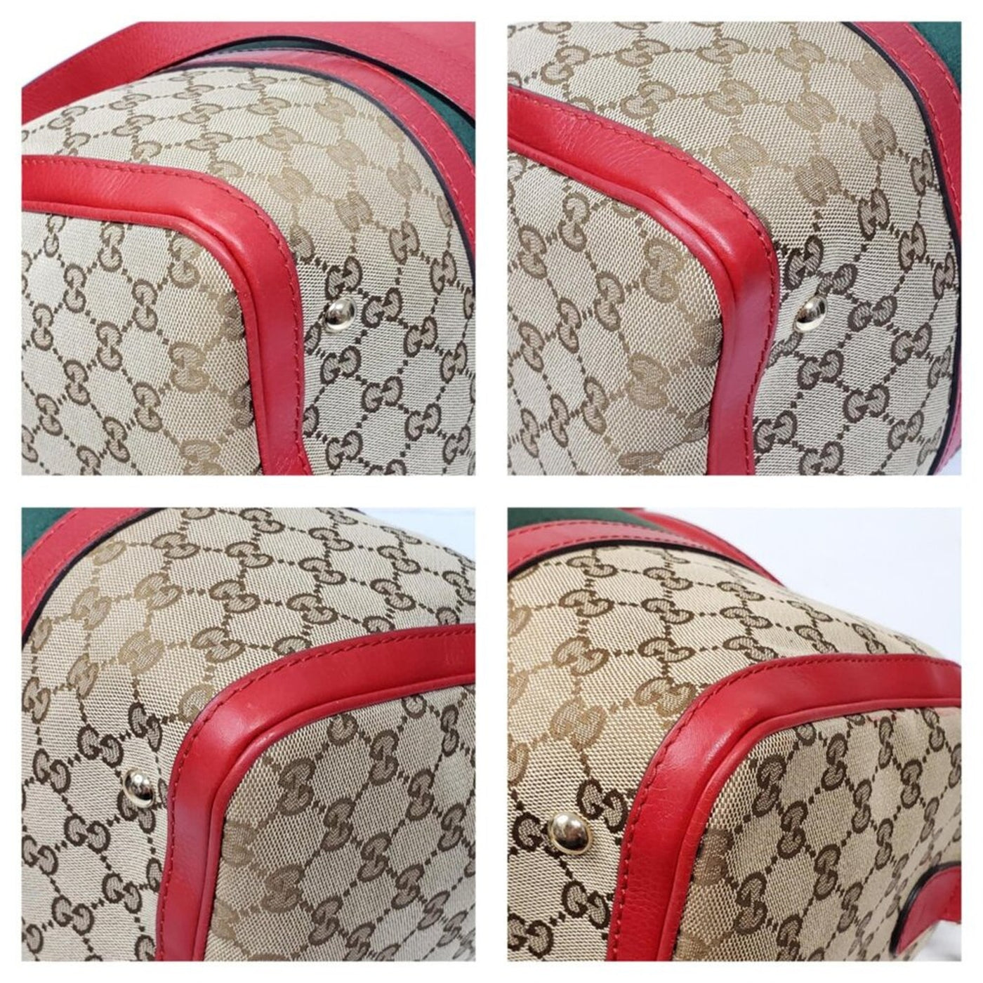 Gucci Boston Medium Canvas Crossbody and Shoulder Bag 650-092625