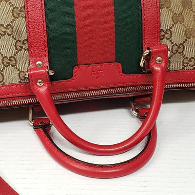 Gucci Boston Medium Canvas Crossbody and Shoulder Bag 650-092625