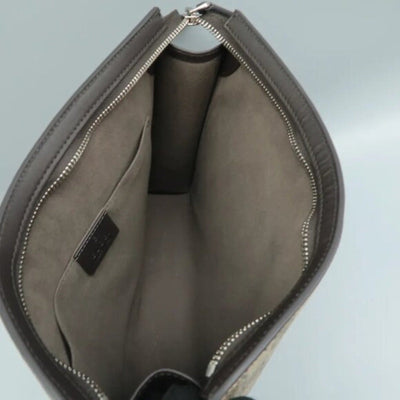 Authentic GUCCI Brown GG Canvas Clutch Bag Lux - 350 - 092225 - Luxury Cheaper LLC