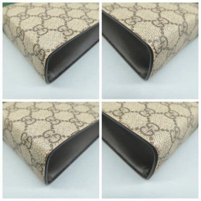 Authentic GUCCI Brown GG Canvas Clutch Bag Lux - 350 - 092225 - Luxury Cheaper LLC