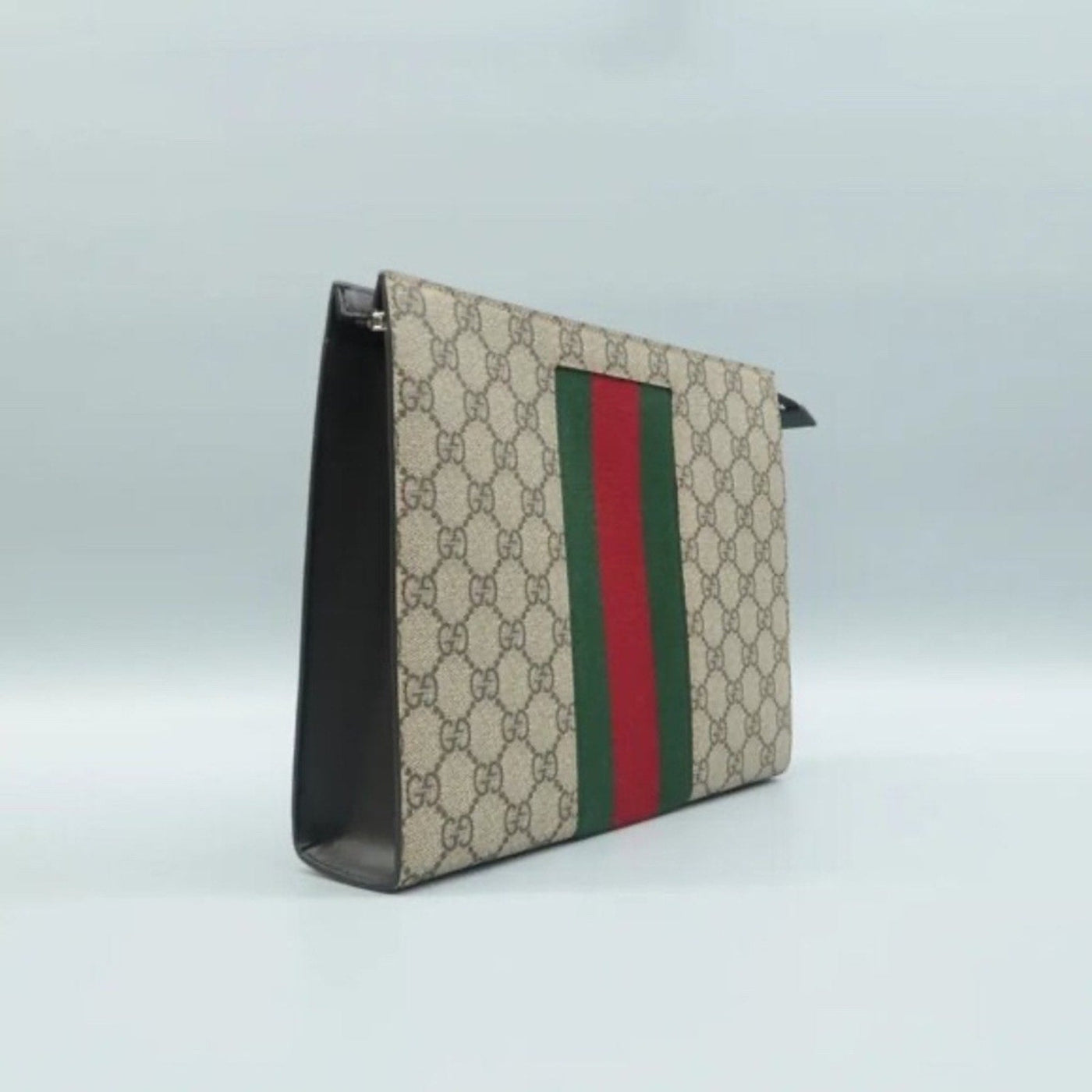 Authentic GUCCI Brown GG Canvas Clutch Bag Lux - 350 - 092225 - Luxury Cheaper LLC