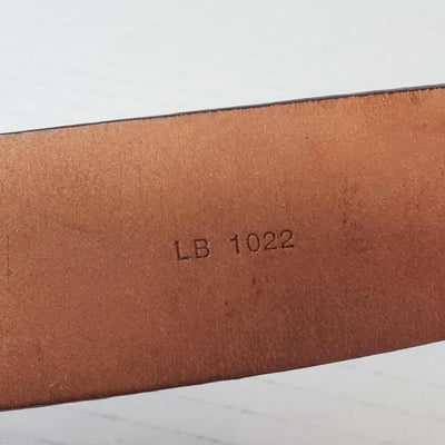 Authentic Louis Vuitton Brown Gold Checkered Damier Ebene Belt lux170 - 092225 - Luxury Cheaper LLC