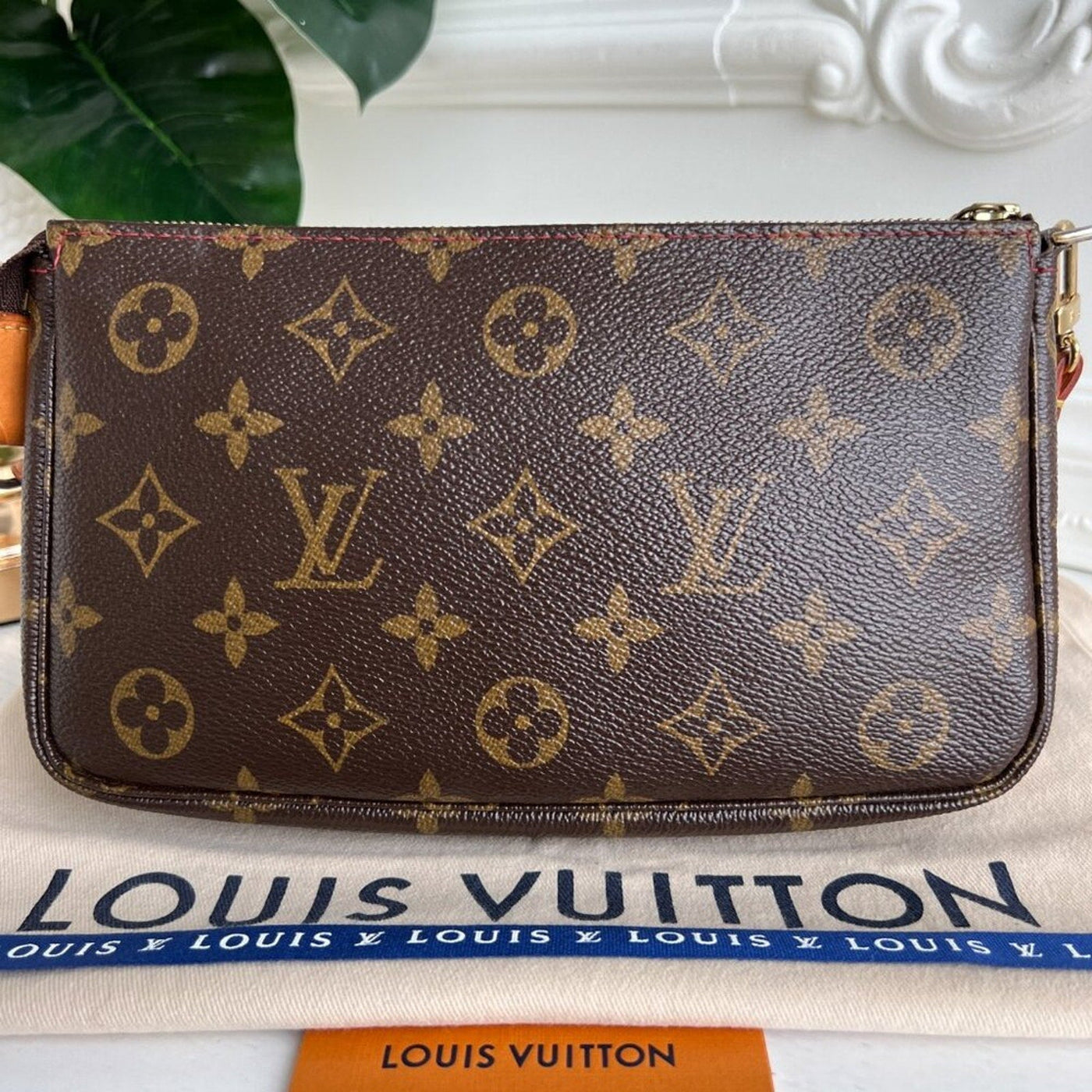 Authentic Louis Vuitton Clutch Pouch Pochette Cherry Monogram Purse Accessories - Luxury Cheaper LLC