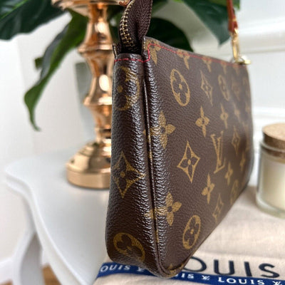 Authentic Louis Vuitton Clutch Pouch Pochette Cherry Monogram Purse Accessories - Luxury Cheaper LLC