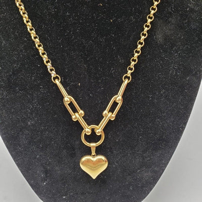 Authentic Louis Vuitton Lock & Key w/ Unbranded Gold Plated Gold Chain Necklace - Luxury Cheaper LLC