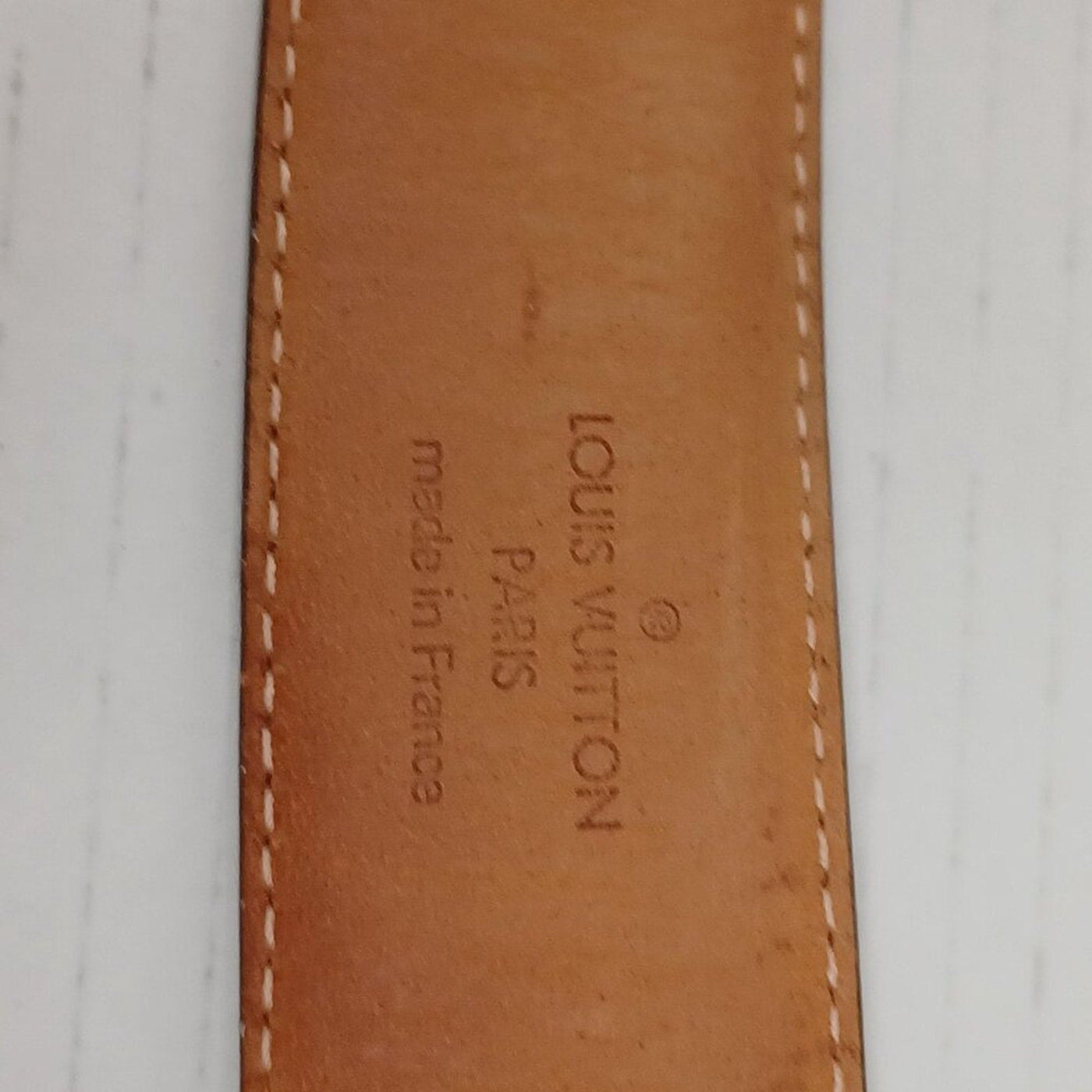 Authentic Louis Vuitton Silver Brown Monogram Belt Unisex lux228 - 092225 - Luxury Cheaper LLC