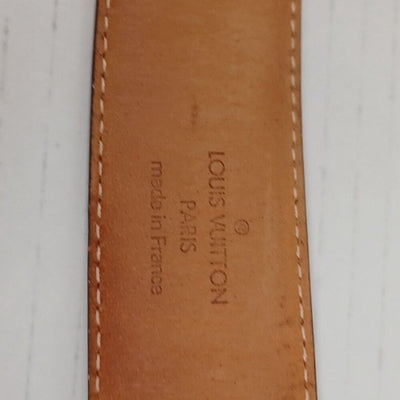 Authentic Louis Vuitton Silver Brown Monogram Belt Unisex lux228 - 092225 - Luxury Cheaper LLC