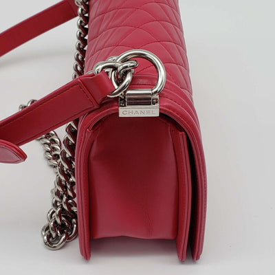 100% Authentic CHANEL Boy Leather Shoulder Bag 2550-080524