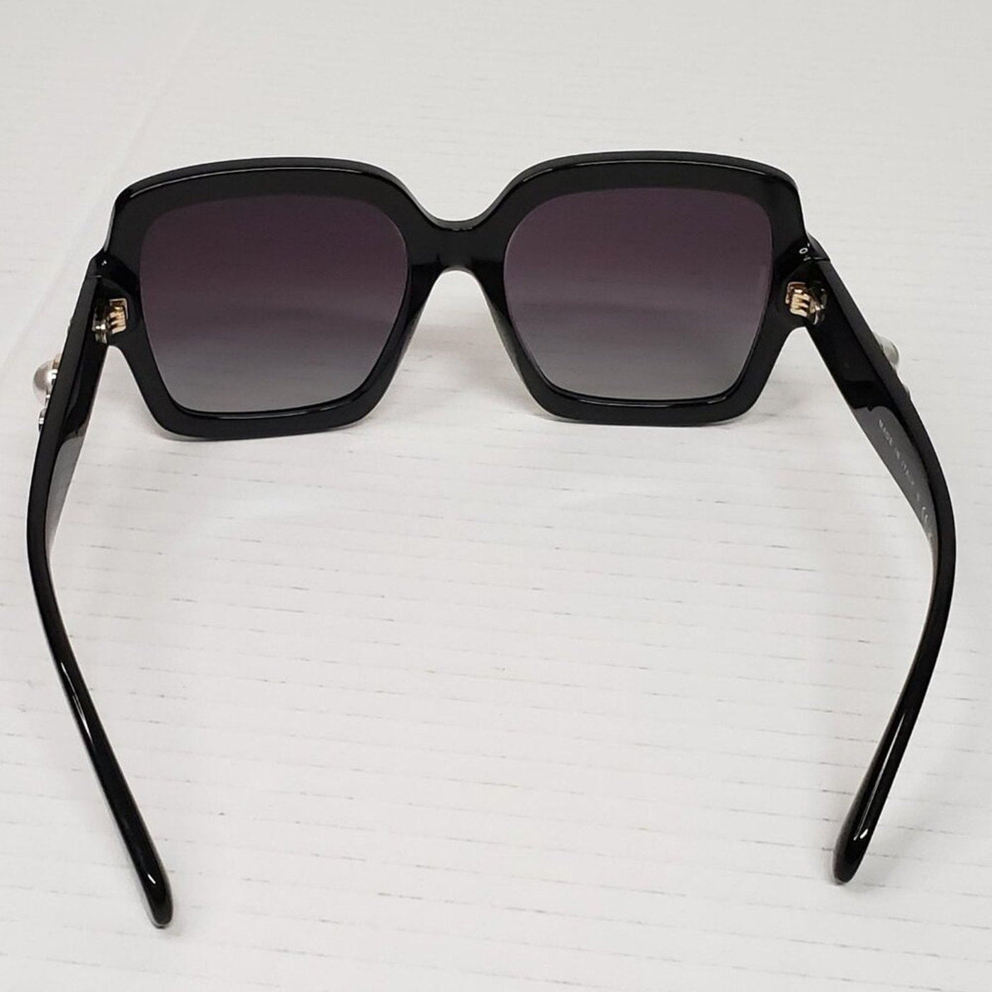Chanel Acetate Charms Pearl Square Sunglasses 5479 - A Black Gold - Luxury Cheaper LLC