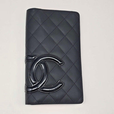 CHANEL Cambon Black Pink Lambskin Long Wallet lux385 - 043025 - Luxury Cheaper LLC