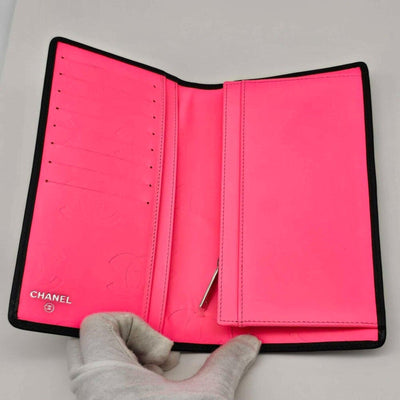 CHANEL Cambon Black Pink Lambskin Long Wallet lux385 - 043025 - Luxury Cheaper LLC