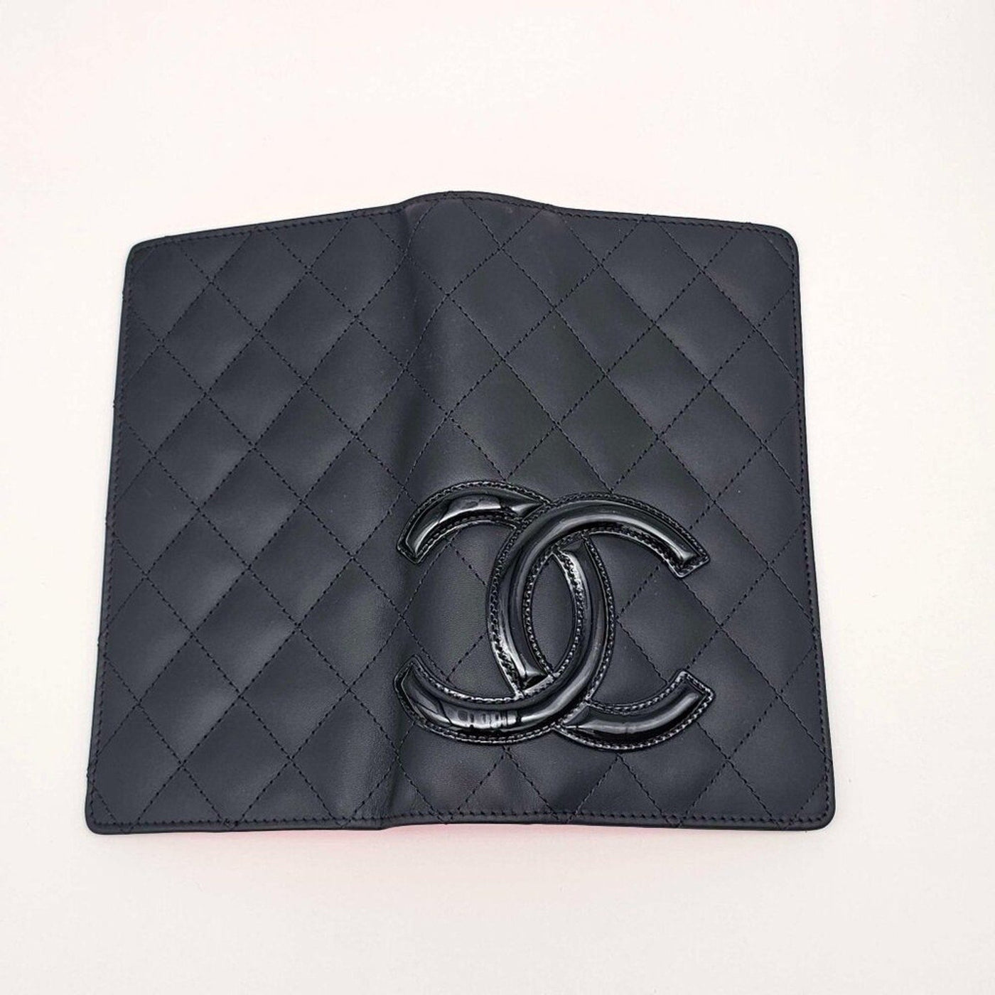 CHANEL Cambon Black Pink Lambskin Long Wallet lux385 - 043025 - Luxury Cheaper LLC