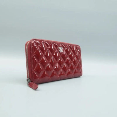 CHANEL Red Patent Leather Wallet - Luxury Cheaper LLC