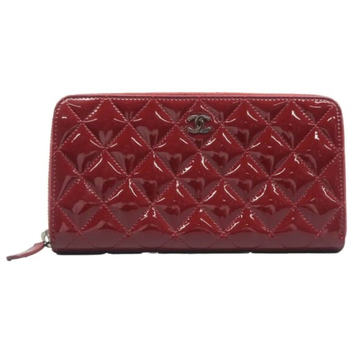 CHANEL Red Patent Leather Wallet - Luxury Cheaper LLC