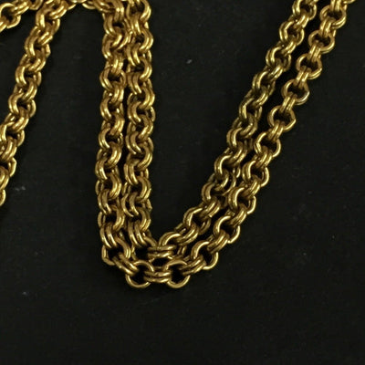 Christian Dior CD Logo Rhinestone Gold Tone Pendant Necklace lux70 - 100225 - Luxury Cheaper LLC
