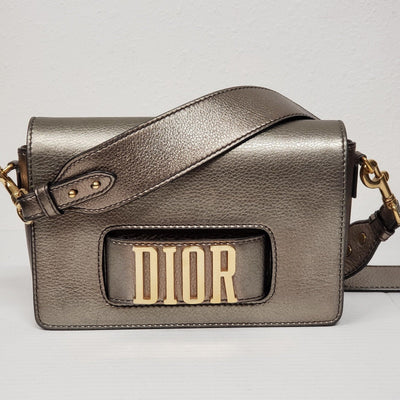 Christian Dior Grained Evoilution Metallic Flap Gold Shoulder Bag Lux510 - 092325 - Luxury Cheaper LLC