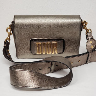 Christian Dior Grained Evoilution Metallic Flap Gold Shoulder Bag Lux510 - 092325 - Luxury Cheaper LLC