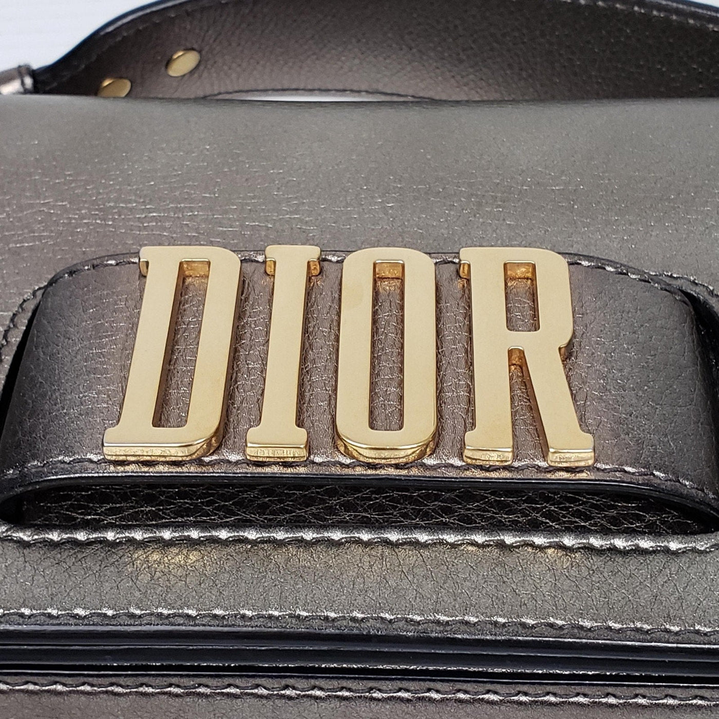 Christian Dior Grained Evoilution Metallic Flap Gold Shoulder Bag Lux510 - 092325 - Luxury Cheaper LLC
