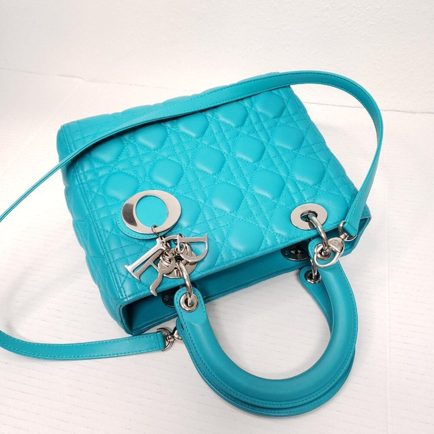 Christian Dior Lady Lambskin Leather Medium Satchel Bag 090925 - Luxury Cheaper LLC