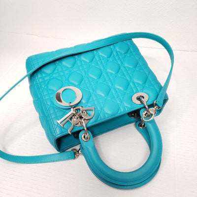 Christian Dior Lady Lambskin Leather Medium Satchel Bag 090925 - Luxury Cheaper LLC