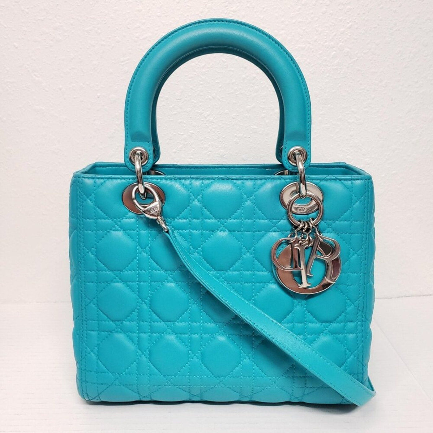 Christian Dior Lady Lambskin Leather Medium Satchel Bag 090925 - Luxury Cheaper LLC