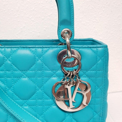 Christian Dior Lady Lambskin Leather Medium Satchel Bag 090925 - Luxury Cheaper LLC