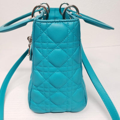 Christian Dior Lady Lambskin Leather Medium Satchel Bag 090925 - Luxury Cheaper LLC
