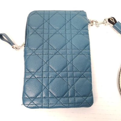 Christian Dior Supple Calfskin Cannage Caro Pouch Deep Ocean lux - 400 - 091725 - Luxury Cheaper LLC