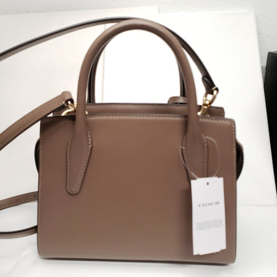 Coach Andrea Carryall Brown Leather Satchel Bag Lux - 152 - 090225 - Luxury Cheaper LLC