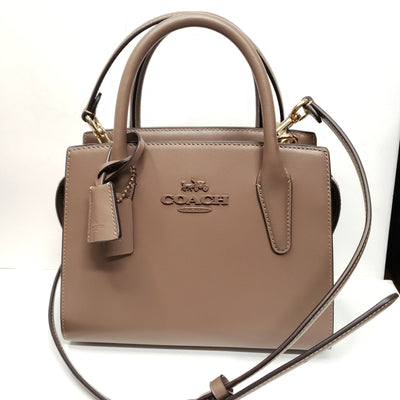 Coach Andrea Carryall Brown Leather Satchel Bag Lux - 152 - 090225 - Luxury Cheaper LLC