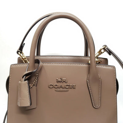 Coach Andrea Carryall Brown Leather Satchel Bag Lux - 152 - 090225 - Luxury Cheaper LLC
